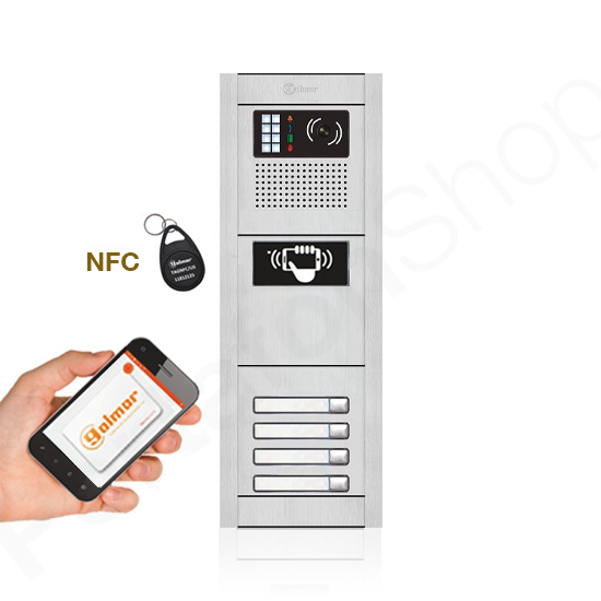 Video portafon vanjska jedinica s NFC čitačem.